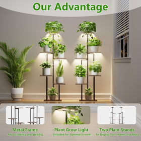LATIBELL sturdy iron-frame plant stand for durable corners and patios