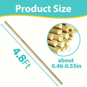 LATUXE bamboo stakes 25-pack package for quick garden setup and organized trellising.