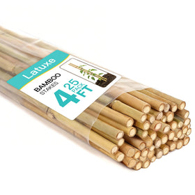 LATUXE bamboo stakes 4ft provide sturdy support for climbing plants.