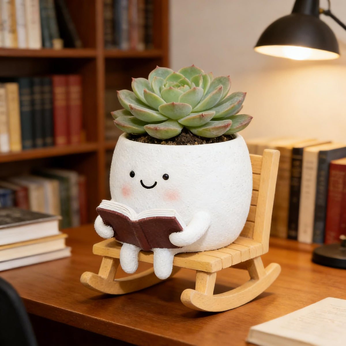 Charming gift idea: LAUGOKOBE Smily Face Planter for plant lovers