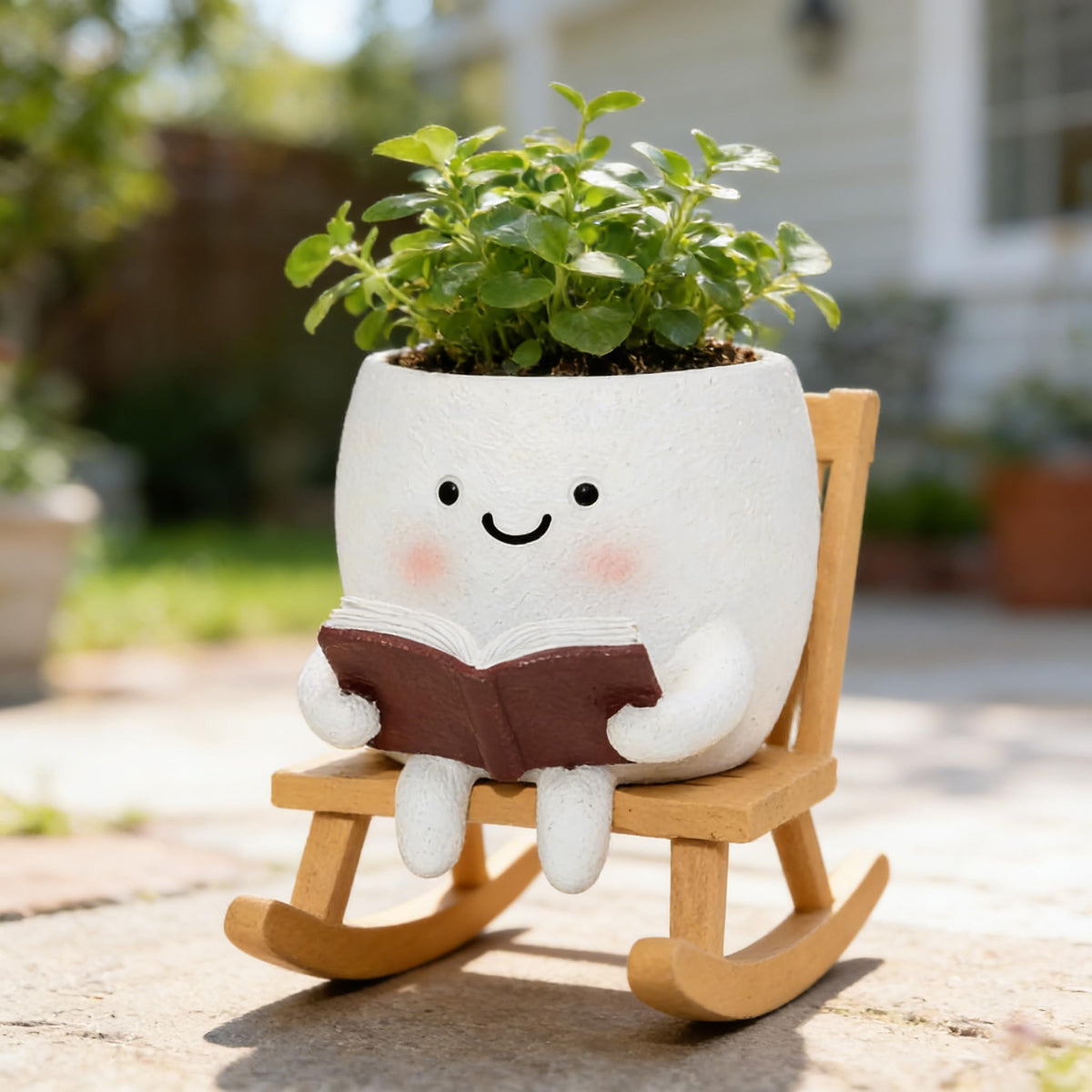 LAUGOKOBE Planter Pot with drainage holes promotes healthy plant roots