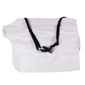 lauterbrun leaf blower vacuum bag shows bottom zipper for easy emptying