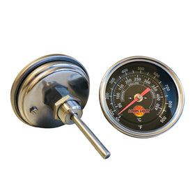 LavaLock black-face thermometer with a 3-inch face for easy grilling readings
