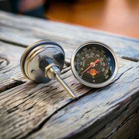 LavaLock half-npt-thread thermometer fits common 1/2 NPT ports securely
