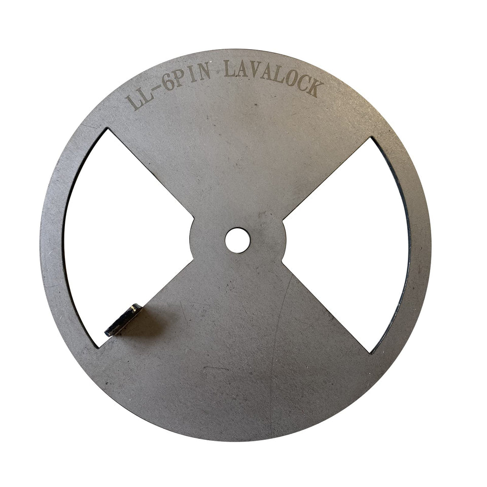 LavaLock Smoker Pinwheel Damper 4in for precise airflow control in BBQ smoking