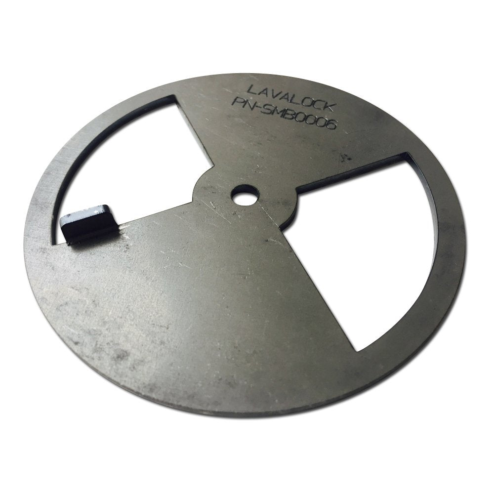 LavaLock 6in pinwheel damper provides versatile venting for balanced heat and smoke.