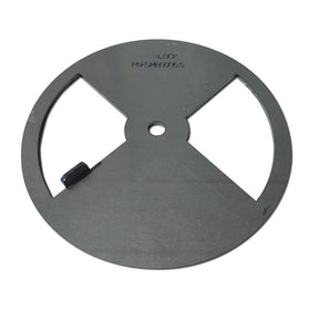 LavaLock Smoker Pinwheel Damper side view shows durable steel construction for airflow control