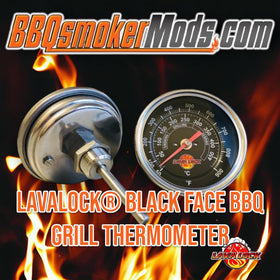 Hardware included for quick LavaLock thermometer installation on grills