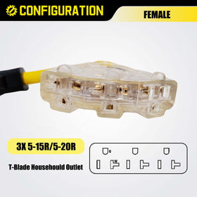 Lavandino 10awg copper wiring ensures sturdy, reliable current flow.