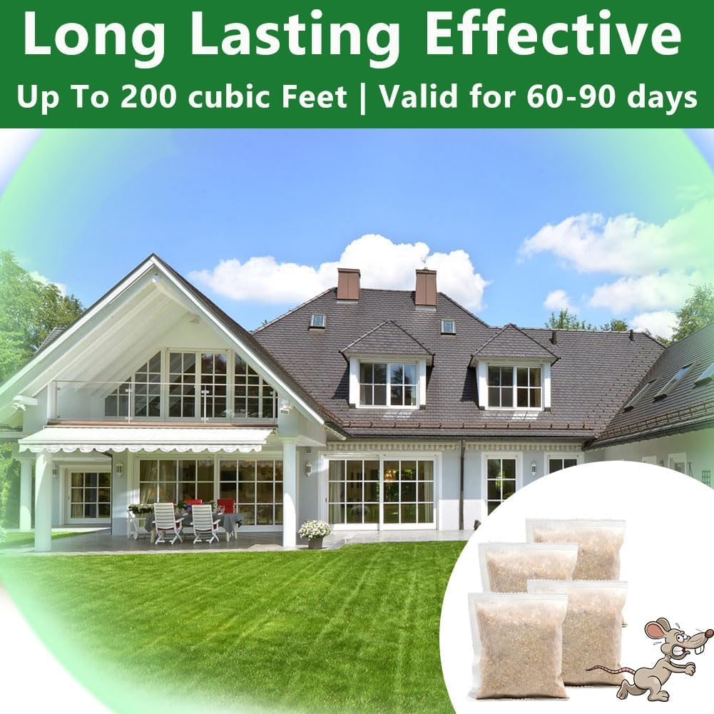 LAVANOVA Mouse Repellent Pouches garage storage emphasizes safe odor-based deterrence