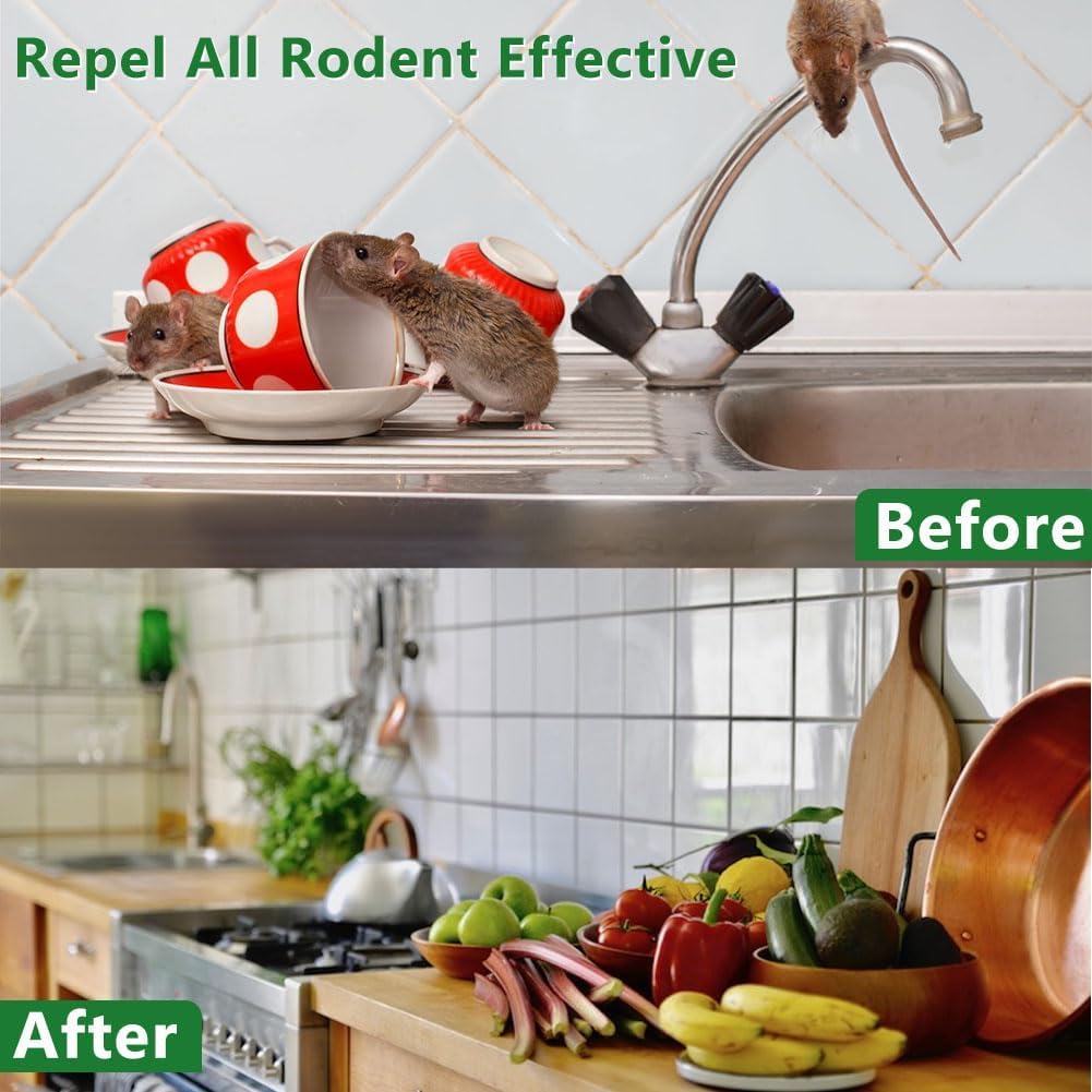 LAVANOVA Mouse Repellent Pouches shelf placement offers flexible home protection