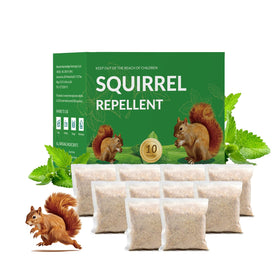 LAVANOVA squirrel deterrent pouch for garden keeps pests away naturally.
