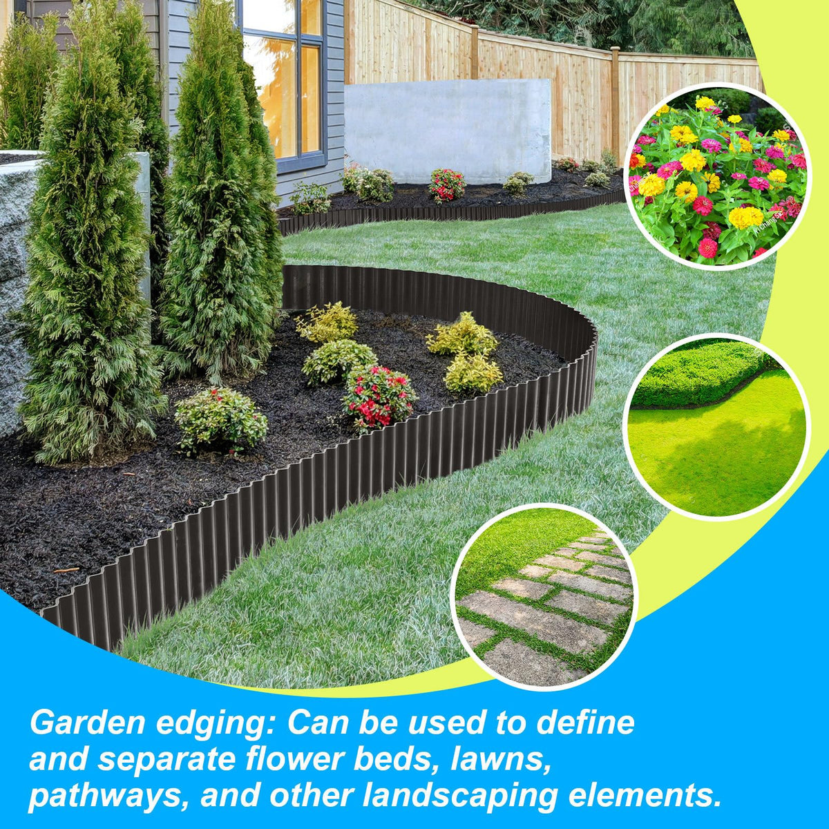 LAVEVE corrugated texture adds contemporary appeal to garden borders.