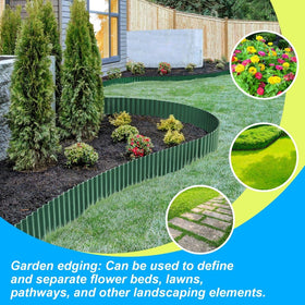 LAVEVE green edging complements patios with clean lines.
