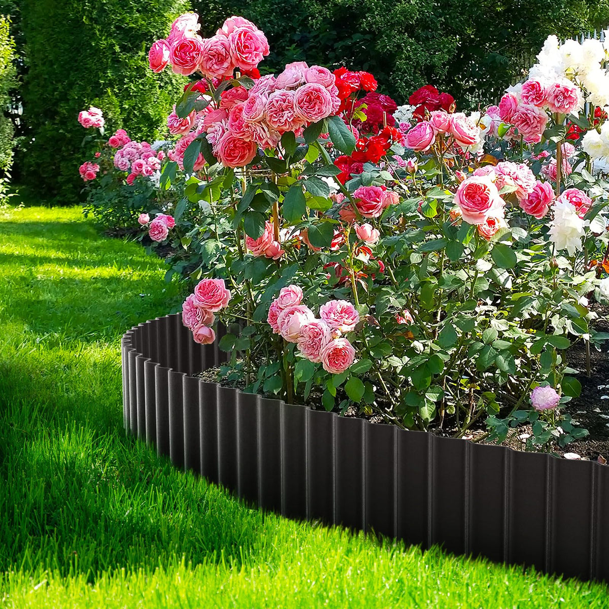 LAVEVE edge pathway border creates clean separation for garden paths