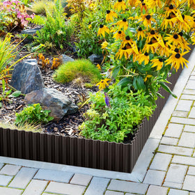 LAVEVE edging close-up highlights safe hemmed edges for easy installation.