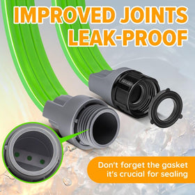 LAVEVE flat kink-free hose laid on ground during use