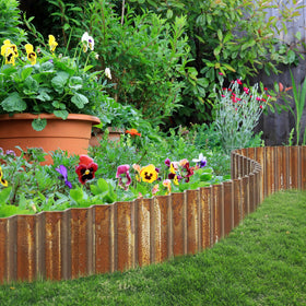 LAVEVE garden edging installation along flower beds for neat borders
