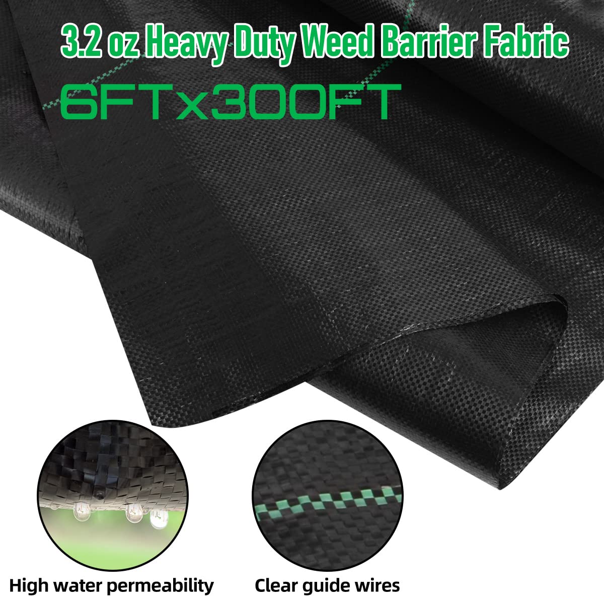 LAVEVE ground cover fabric durable for long-lasting garden use and pathways.