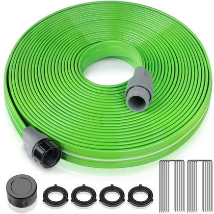 LAVEVE heavy-duty sprinkler hose 15ft for consistent lawn watering.