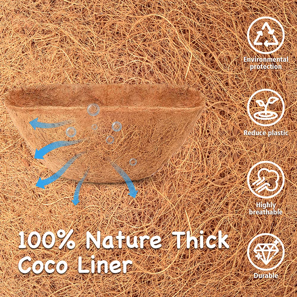 LAVEVE coconut-fiber liner supports moisture and air flow for healthier roots.