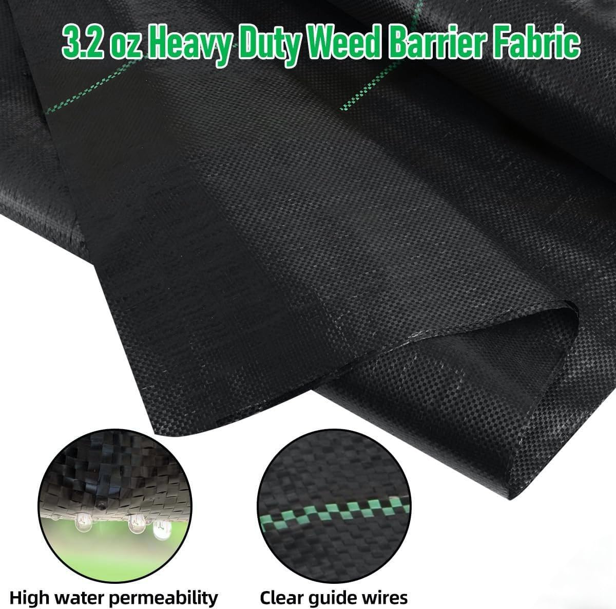 LAVEVE weed barrier fabric with UV protection keeps beds clean and tidy