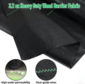 LAVEVE weed barrier fabric with UV protection keeps beds clean and tidy