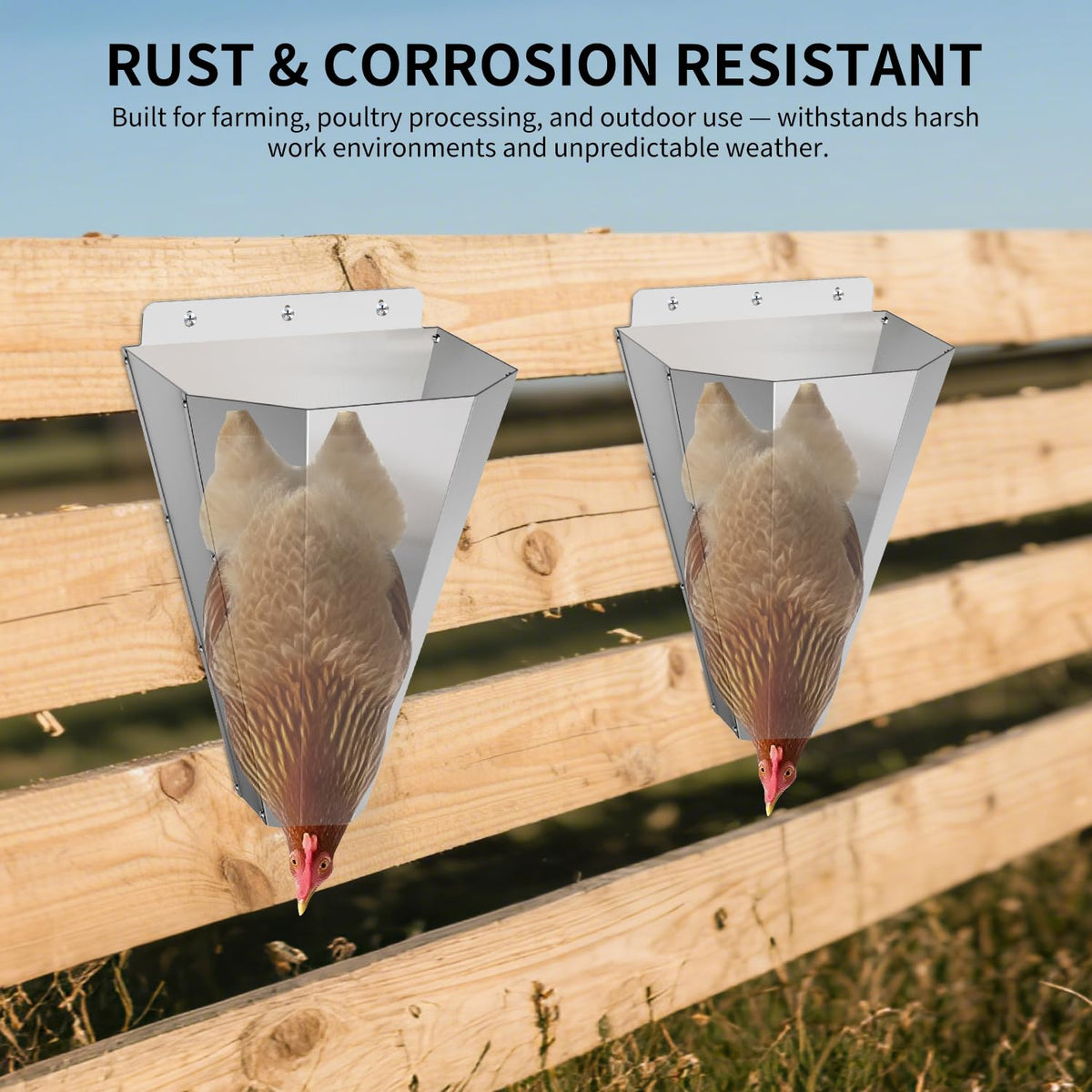LavviTech easy-clean surface simplifies rinsing after poultry processing.