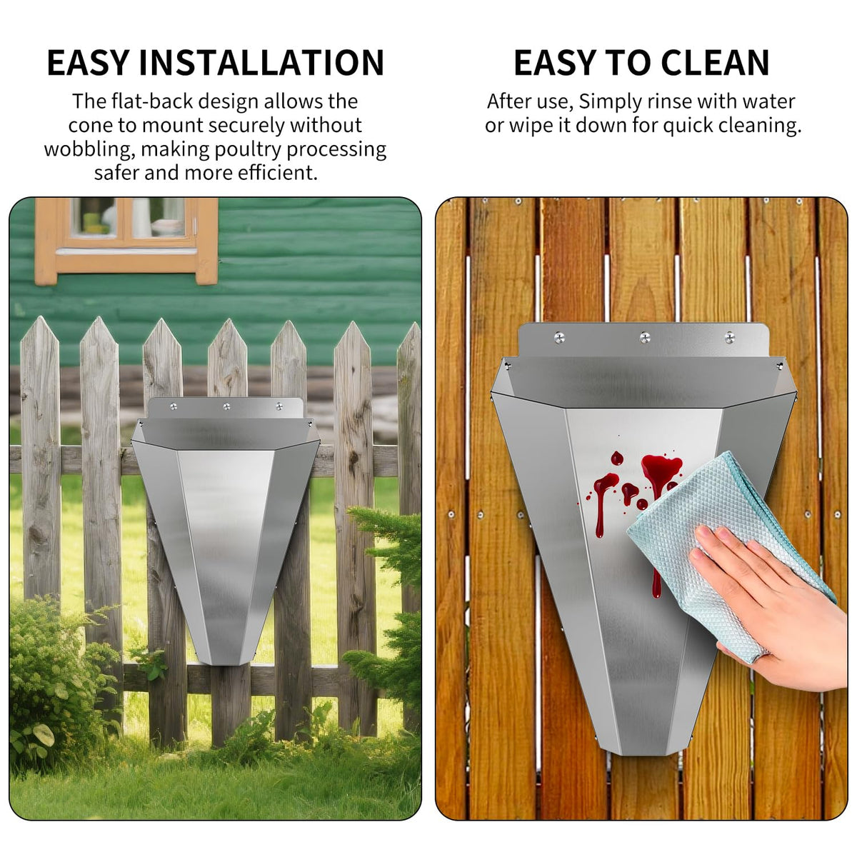 LavviTech stainless steel finish resists rust for durable long-term use.
