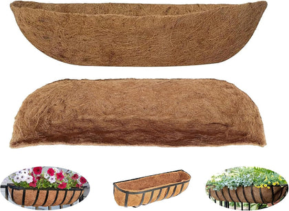 LAVZAN 30-inch coir trough liner with precise fit for window boxes.