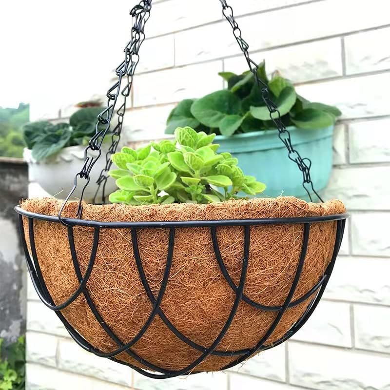 LAVZAN hanging-basket visual before and after with neat liner.