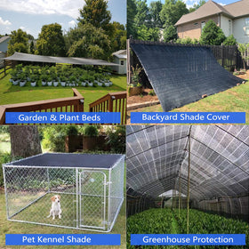 Lawcephun carport shade-cloth adds wind reduction around vehicles and pets