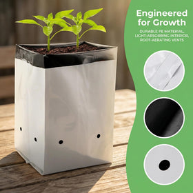 Lawei 1-gallon grow bag bottom with breathing ports for airflow around roots