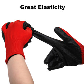 Lawei durable machine-washable gloves simplify cleanup after gardening.