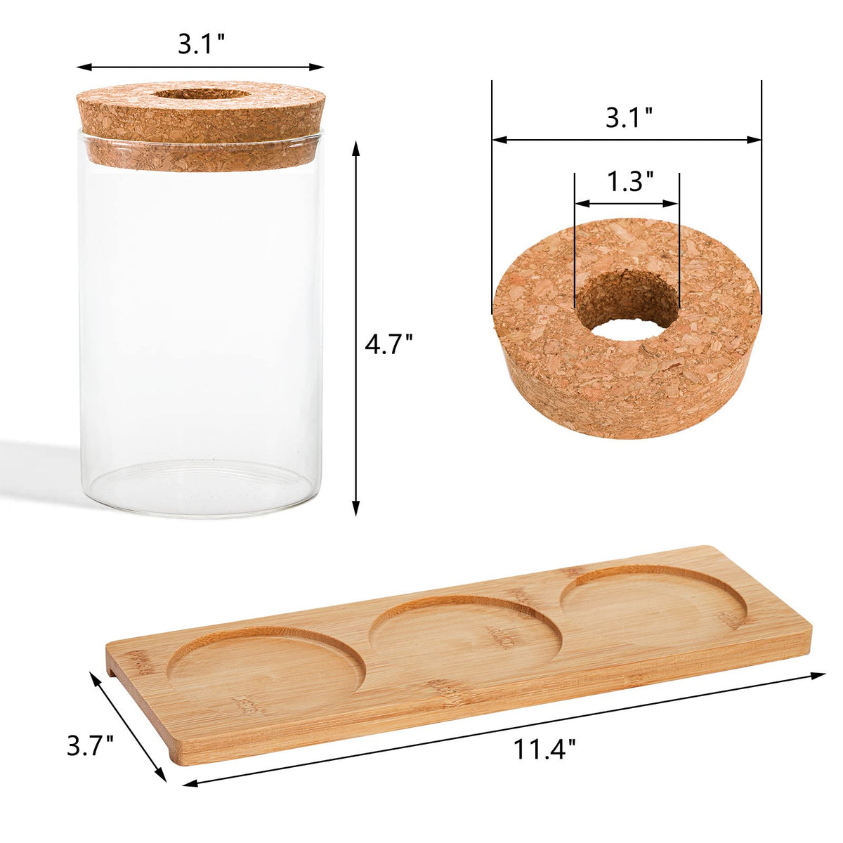 Lawei glass propagation vases with clear water visibility for root watching