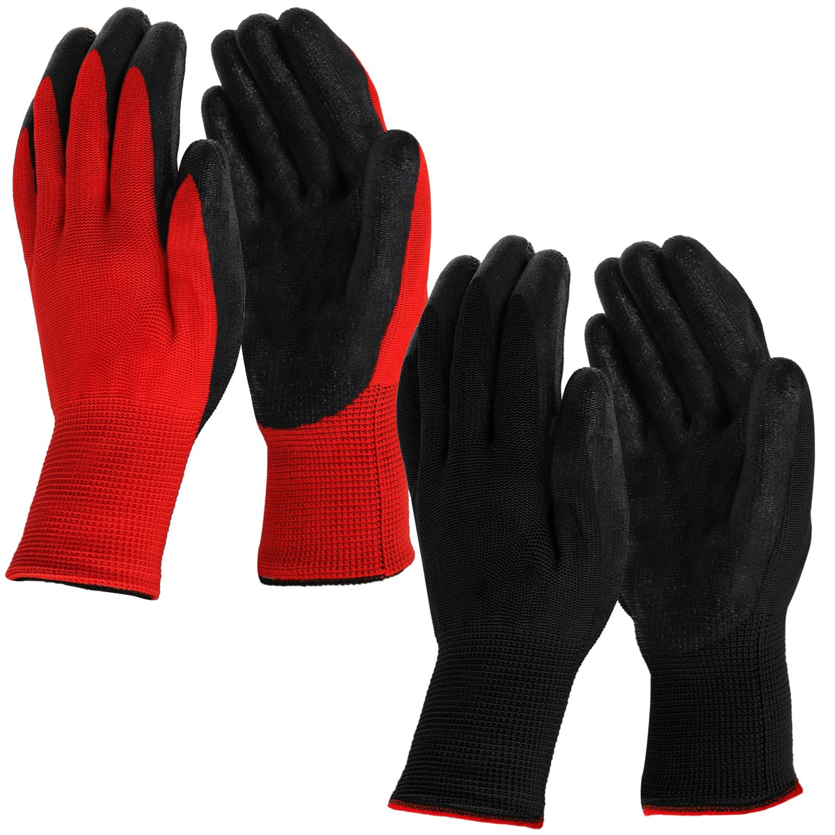 Lawei non-slip grip garden gloves protect against slips in wet conditions.