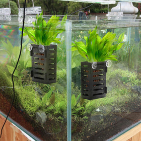 Lawei plant holder with pebbles for added stability with heavier plants