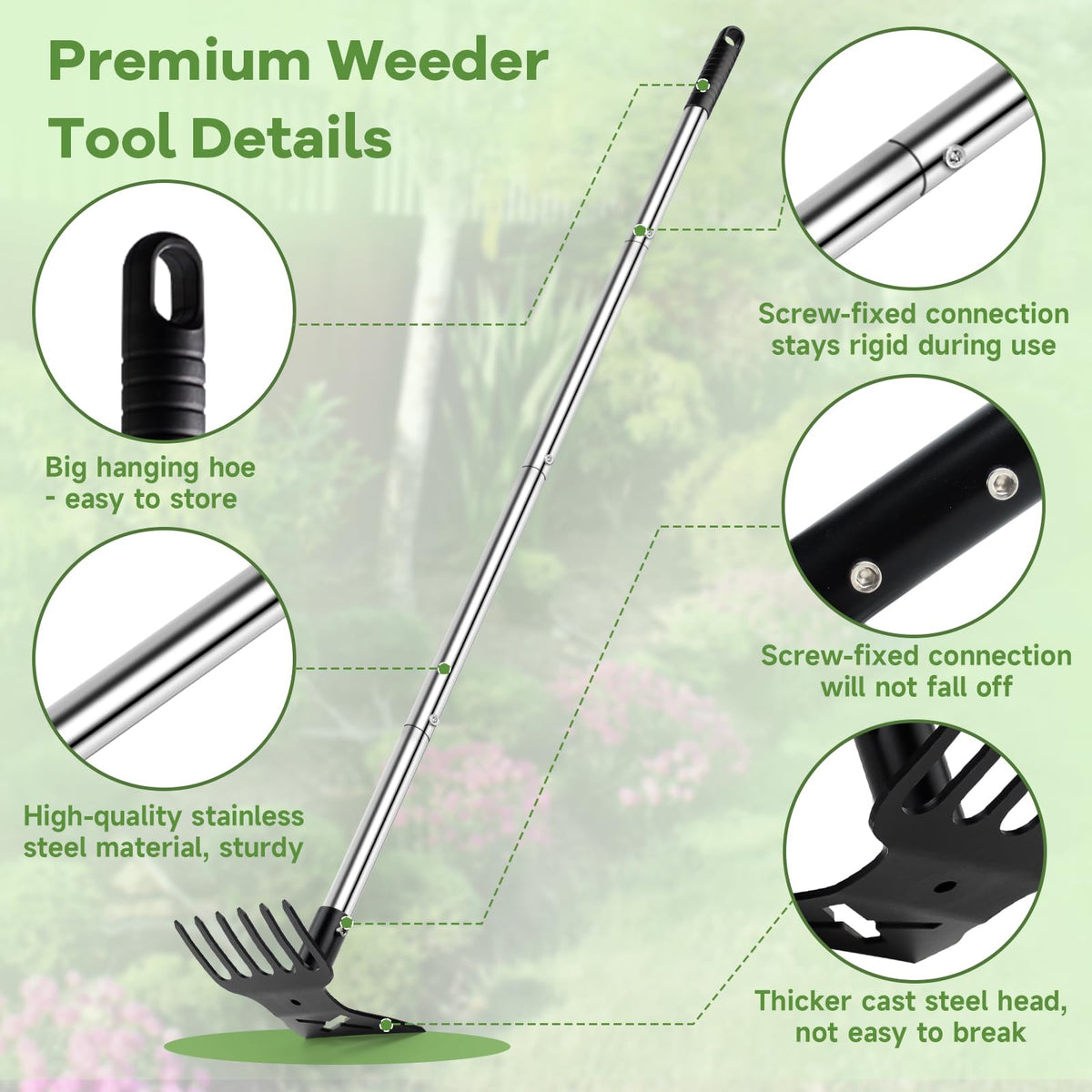 LAWFYMORI adjustable-pole-56inch offers four length choices