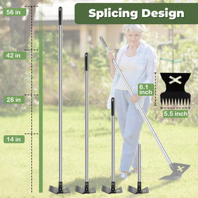 LAWFYMORI detachable design with 2-in-1 head enables versatile gardening in small spaces.
