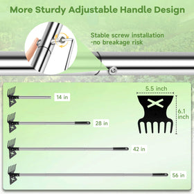 LAWFYMORI long-handle garden-tool for comfortable, upright gardening