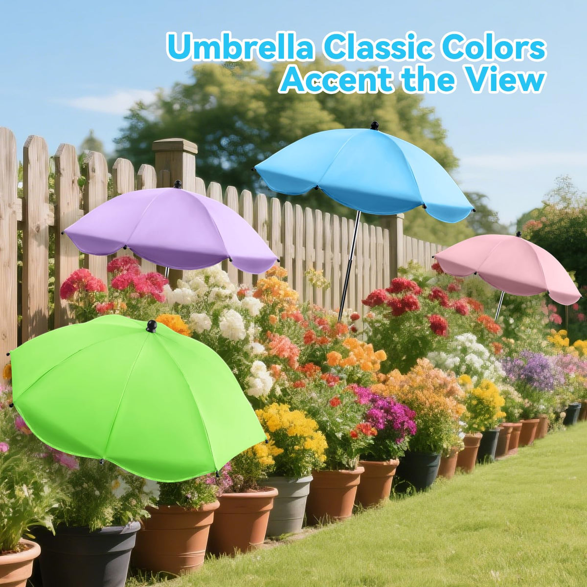 LAWFYMORI plant umbrella adjustable angle keeps shade aligned
