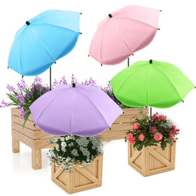 LAWFYMORI plant umbrella blue canopy protects blooms from harsh sun