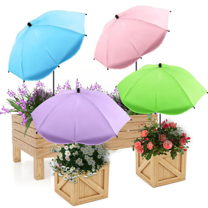 LAWFYMORI plant umbrella blue canopy protects blooms from harsh sun