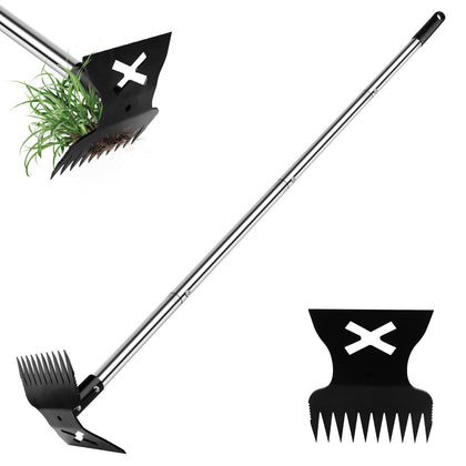 LAWFYMORI 2.0 weed puller with 56-inch handle for comfortable, back-friendly weeding.