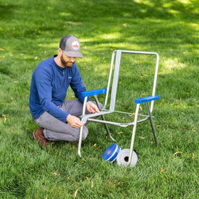 Lawn Chair USA water-resistant webbing provides long-lasting outdoor performance.