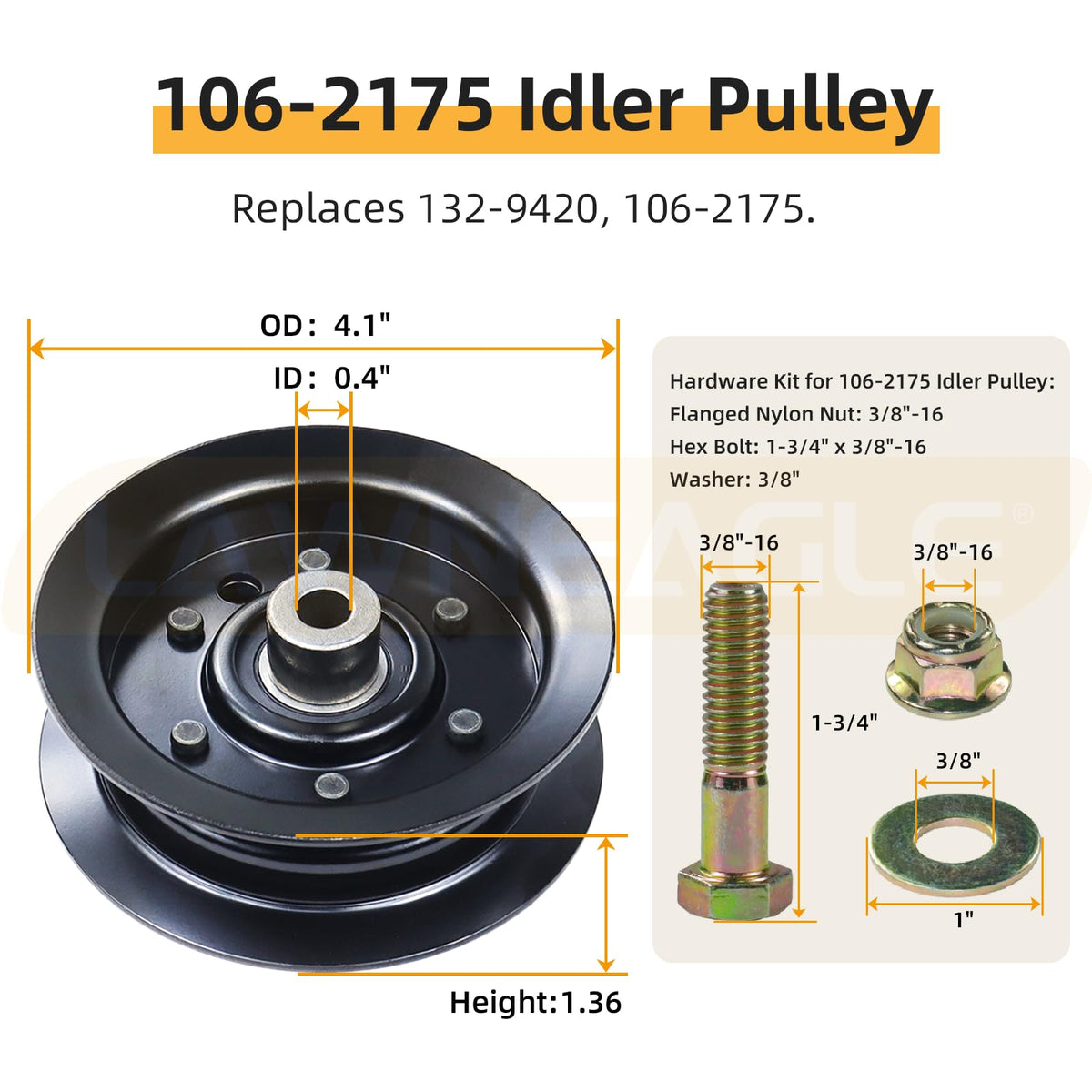 Lawneagle belt 119-8820 delivers consistent traction and long-lasting performance