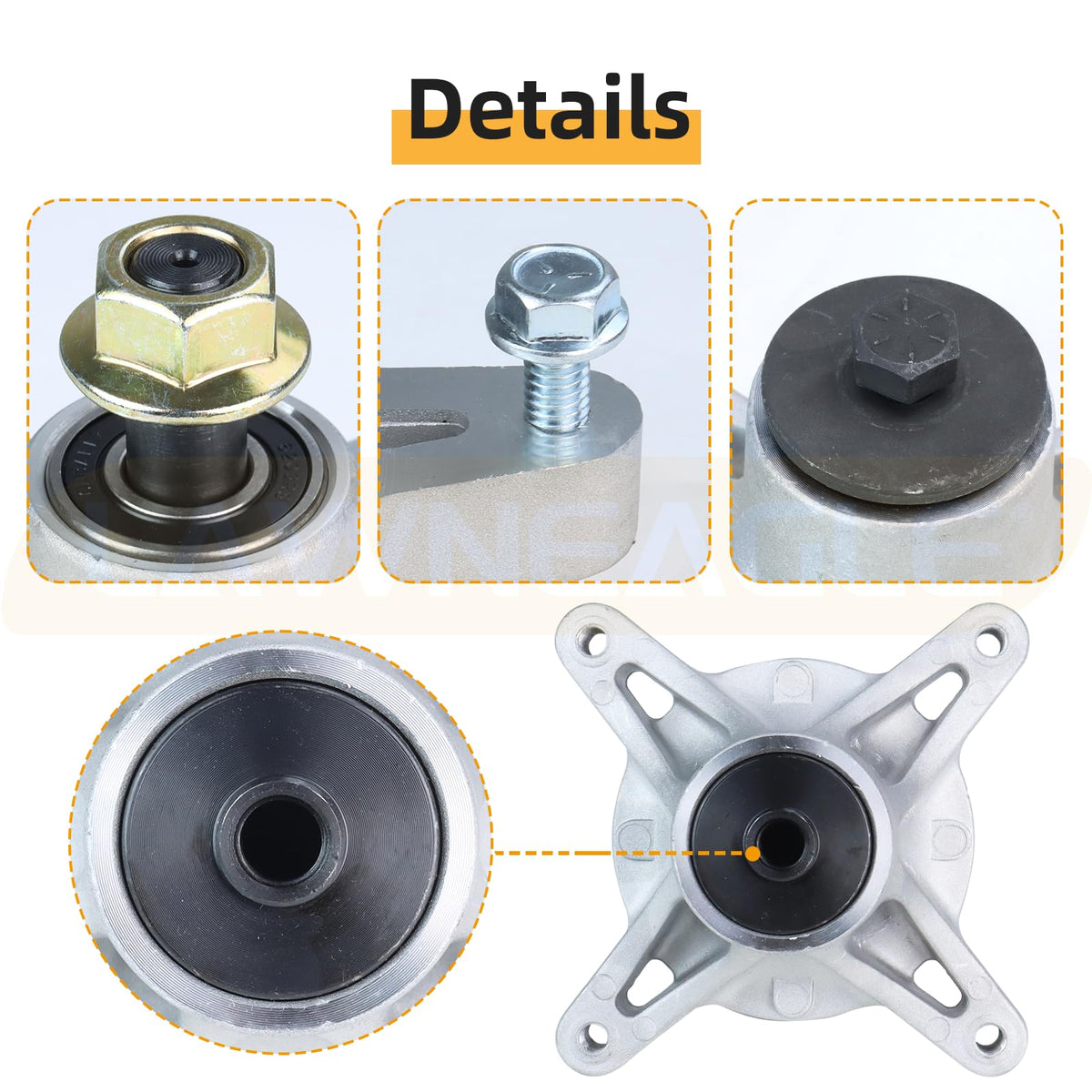 Lawneagle exmark qts691ka50200 spindle supports precise belt alignment