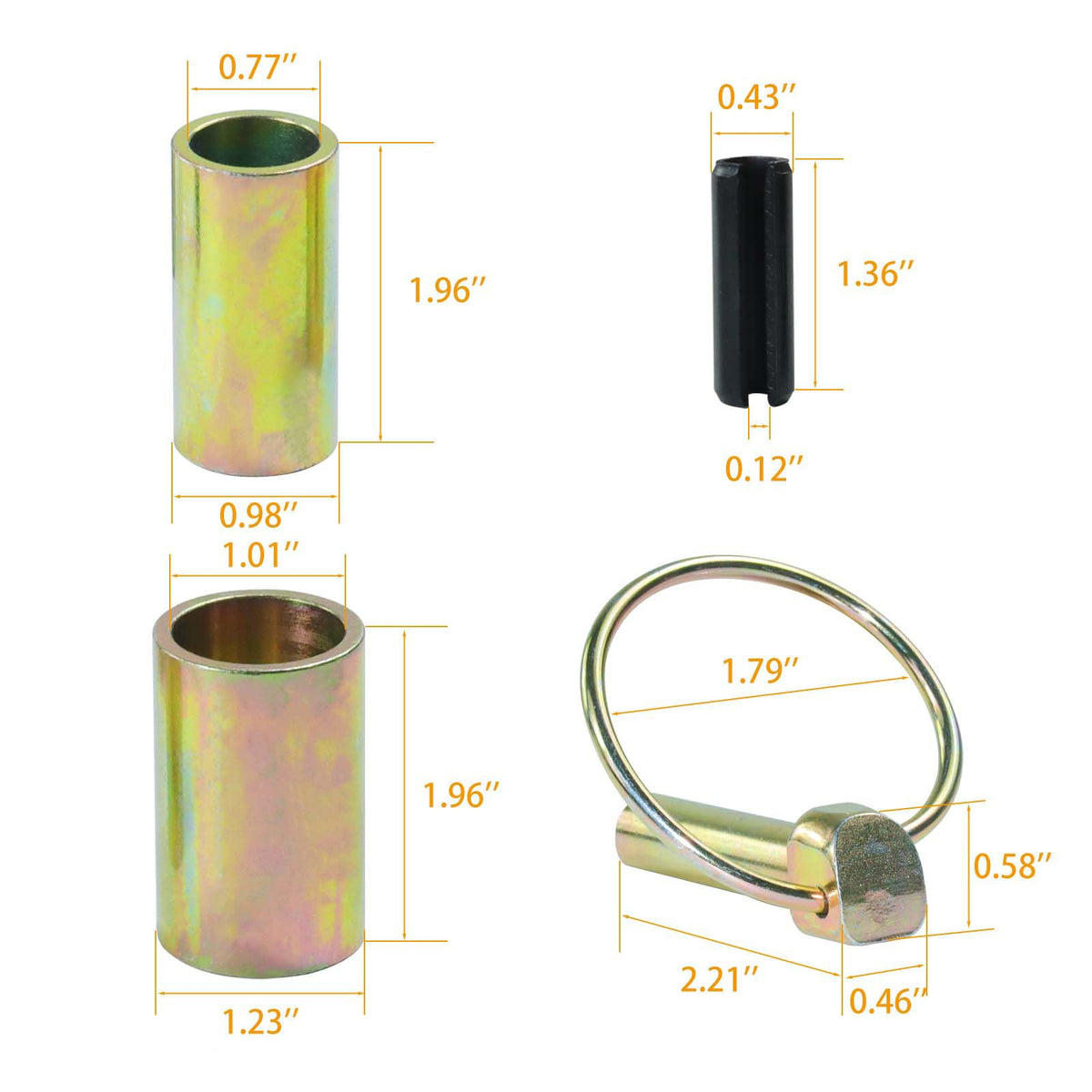 Lawneagle top link pin S07070200—heavy-duty profile for secure attachment.