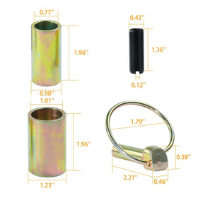 Lawneagle top link pin S07070200—heavy-duty profile for secure attachment.