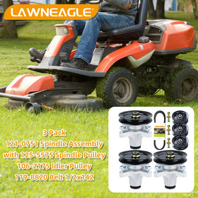 Lawneagle spindle pulley 125-5575 improves belt alignment and smooth operation